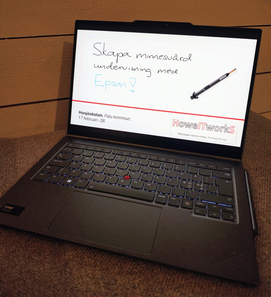 Laptop; Lenovo X1. En hybriddator som ger dig alla möjligheter att vara kreativ.